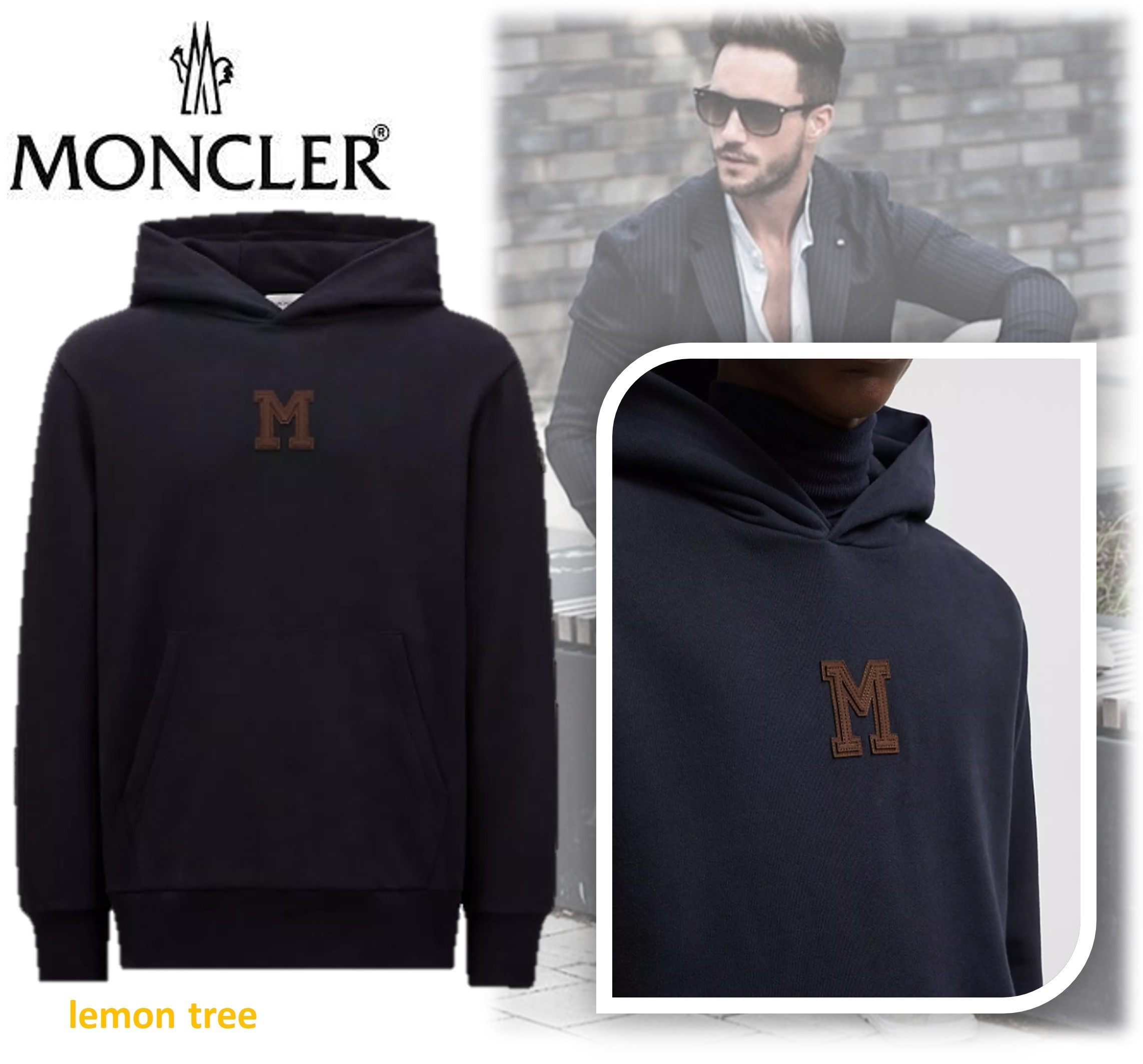 【MONCLER】フーディー コットンフリース素材 カジュアル