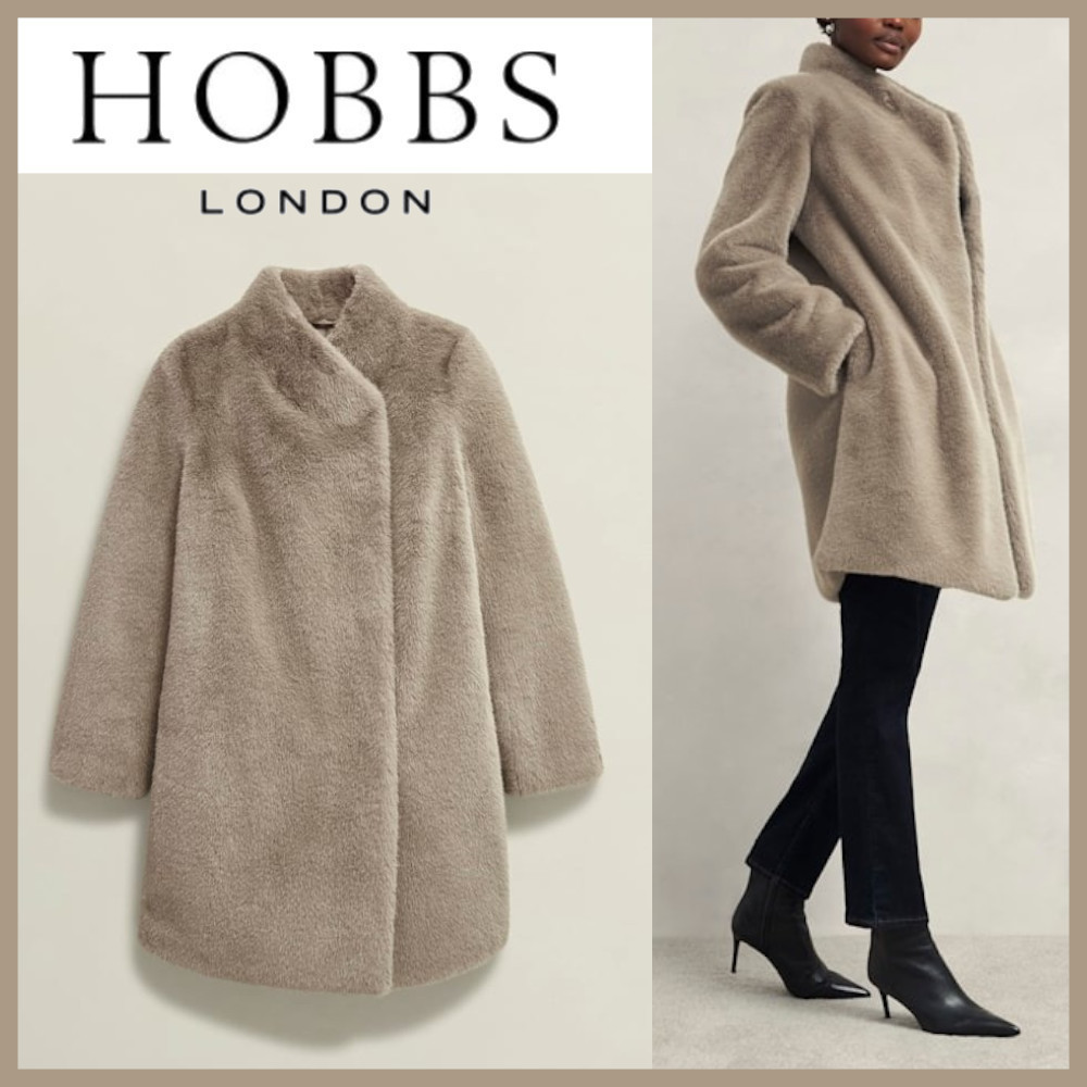 ★Hobbs London★ タリーニ フェイク ファー コート
