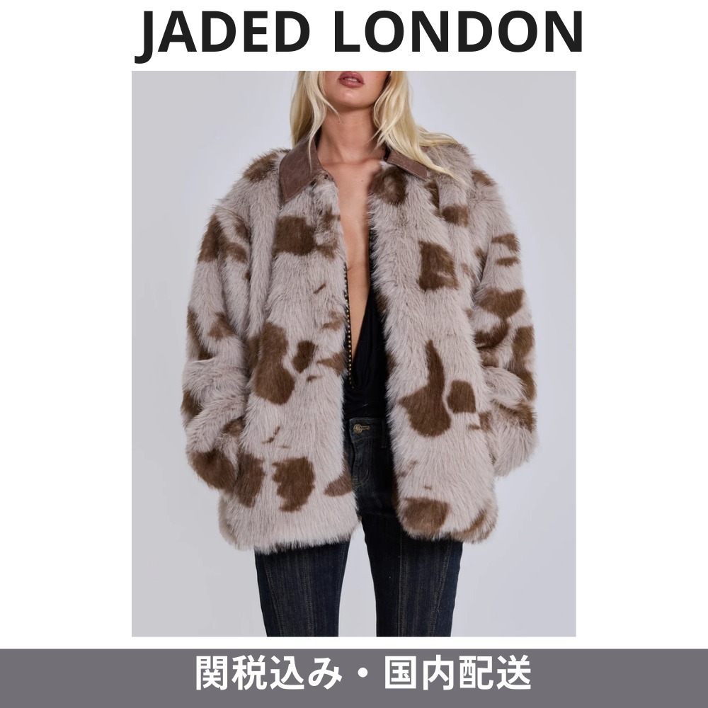 【JADED LONDON】Lorax Cowフェイクファージャケット 関税送料込