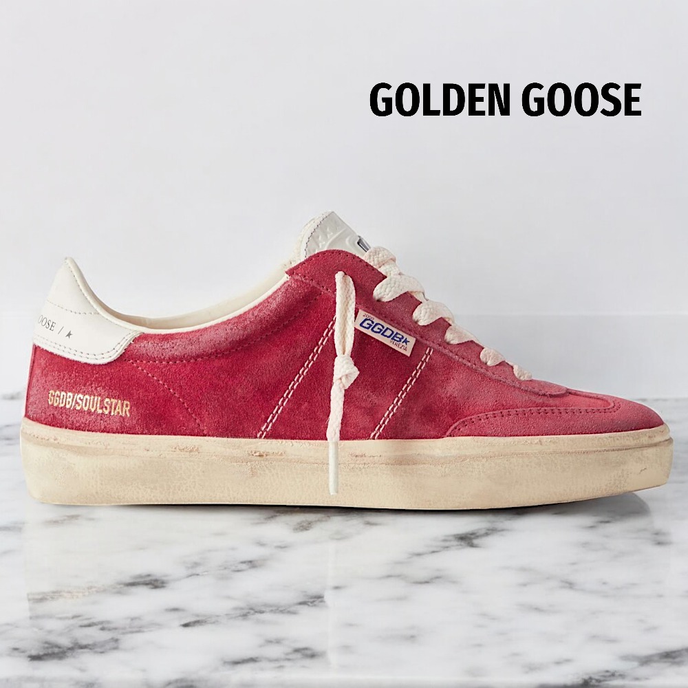 【GOLDEN GOOSE】レッド☆ Soul-Star スエードレザー スニーカー