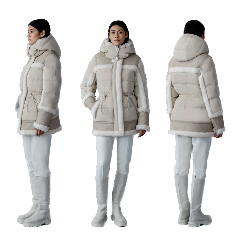 【カナダ直送!】Mackage マッカージュ Lilibeth Lilibeth, mixed-media shearling down parka | Mackage® US