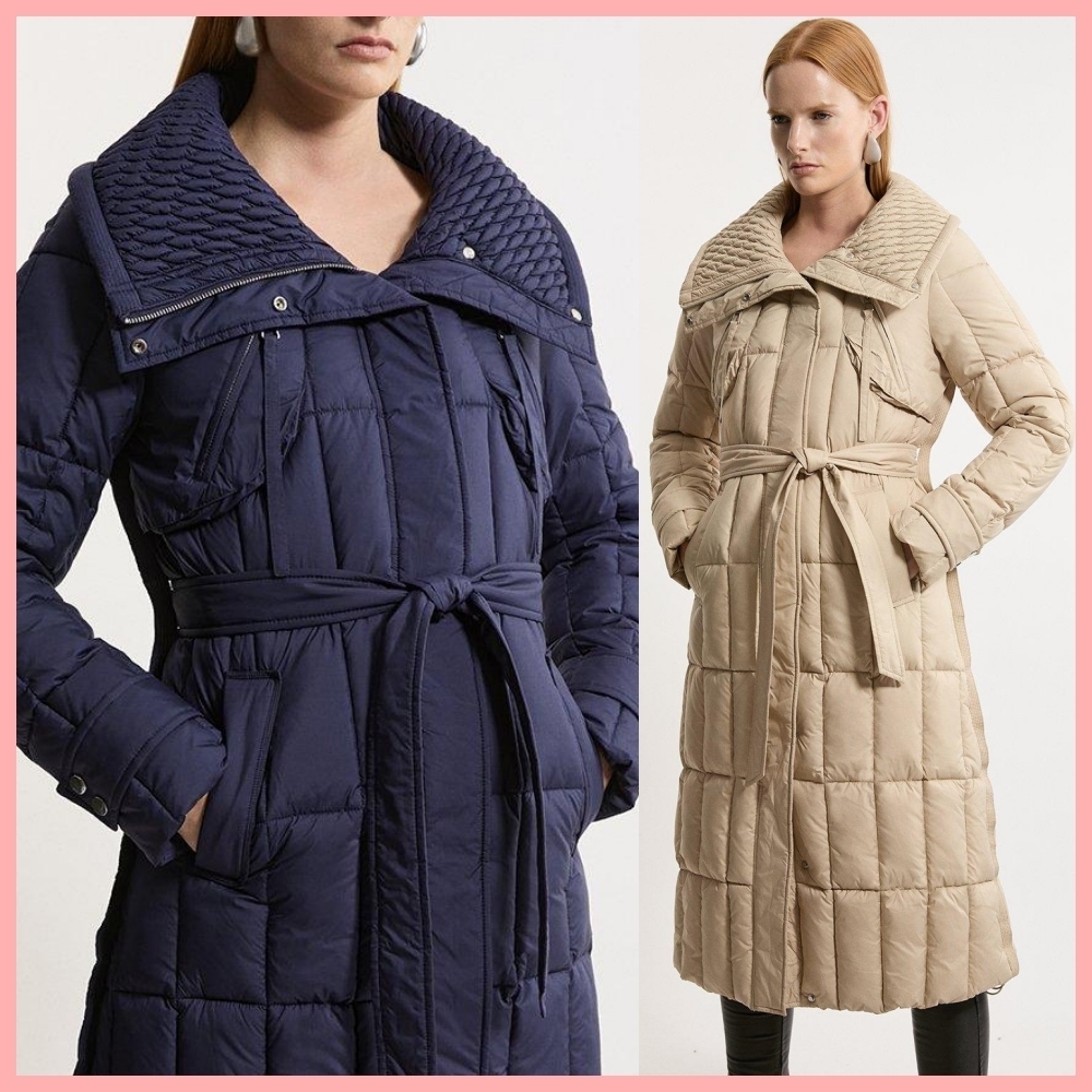 日本未入荷★Karen Millen キルティングダウンコート