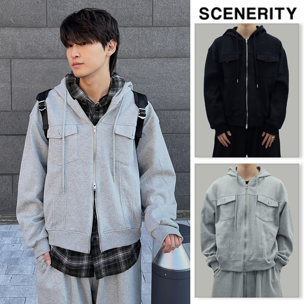 【SCENERITY】Dust Pocket Hooded Zip-Up