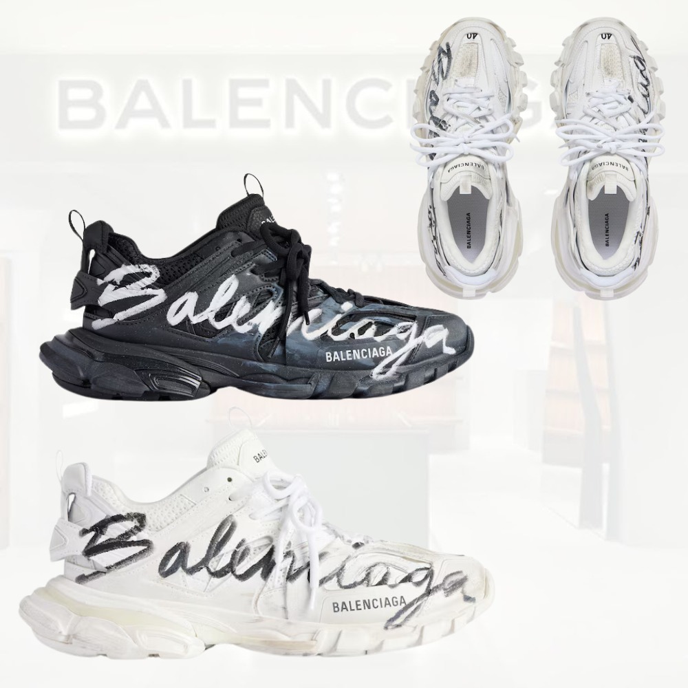 送料込+BALENCIAGA+Track Signature スニーカー