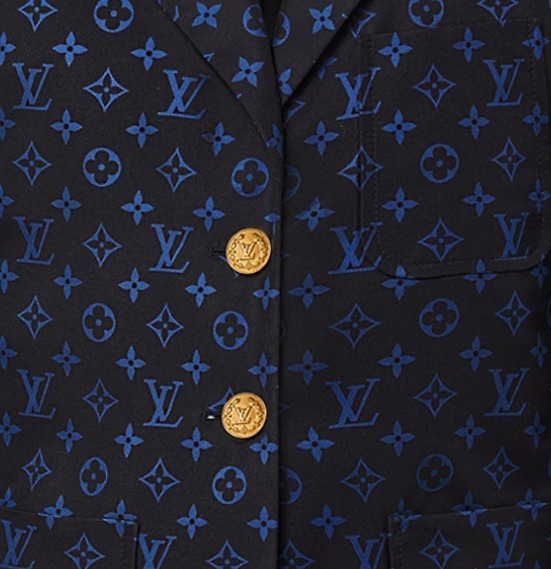 Louis Vuitton《モノグラムシルク プレッピーブレザー》DHL 直営
