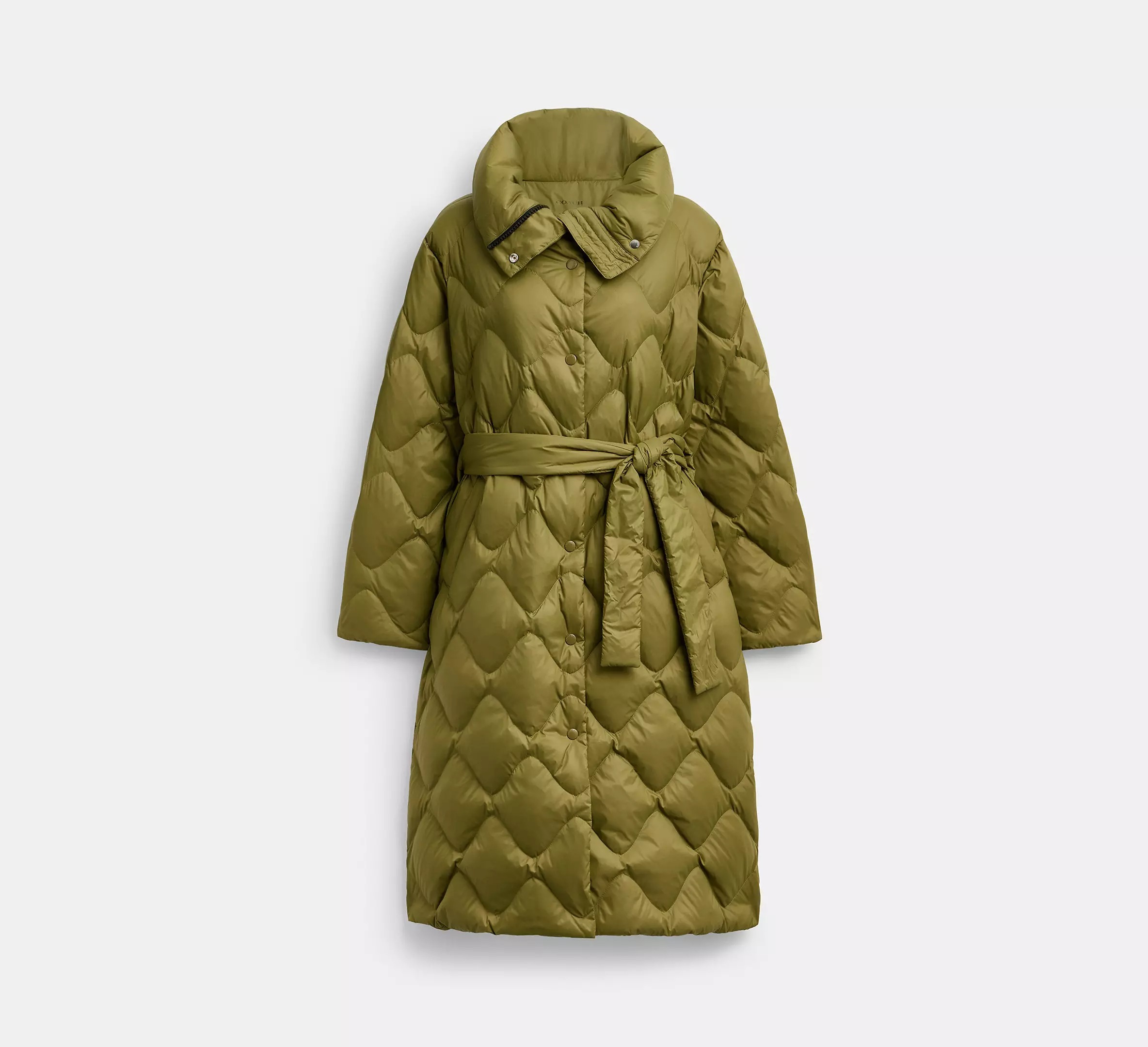 【Coach】レディース*キルティング生地 ミッドパファー CV300 COACH】Quilted Long Puffer☆キルティングロングパファー