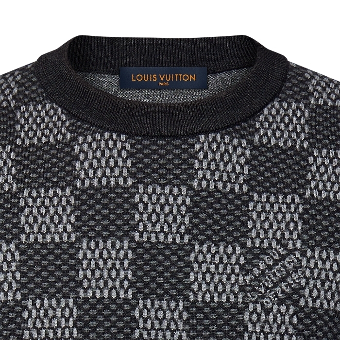 Louis Vuitton 国内買付 ダミエ ウール クルーネック Louis Vuitton 国内買付 ダミエ ウール クルーネック