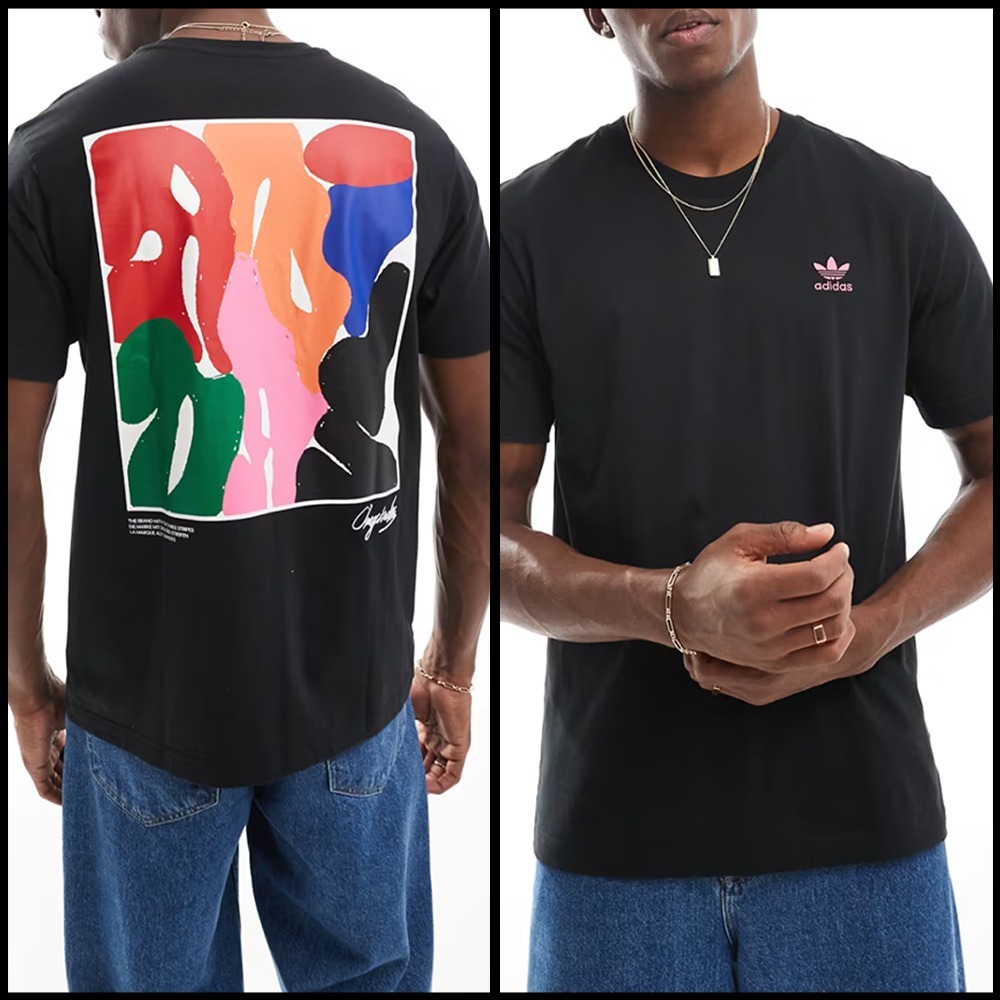 関税込【adidas】adidas Originals バック グラフィック Tシャツ