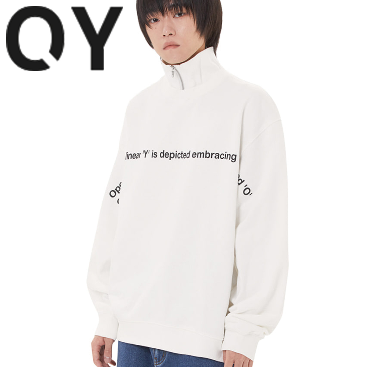 ★OY★MEANING POLA ZIPPER MTM - WHITE★正規品/韓国直送料込