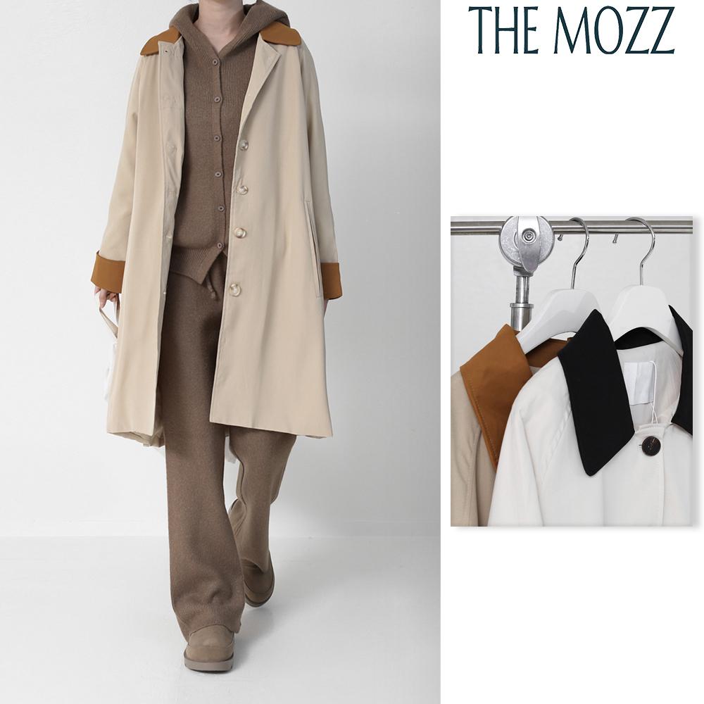 【THE MOZZ】Keshi Color Matching Coat