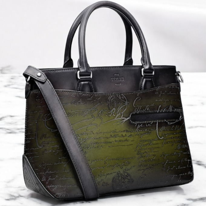 すぐ届く Berluti 直営 ベネチアレザー 2Way ショルダーバッグ