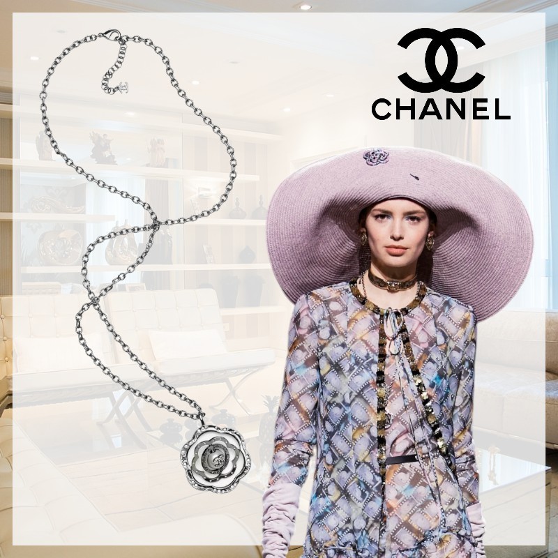 【可愛いデザイン♪】CHANEL ロング ペンダント ネックレス