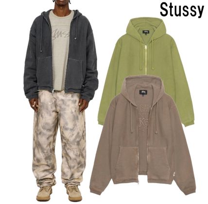 Stussy【ステューシー】シンプル！大きいロゴ！フーディー 茶色 ブラウン（茶色）系 STUSSY(ステューシー) パーカー・フーディ