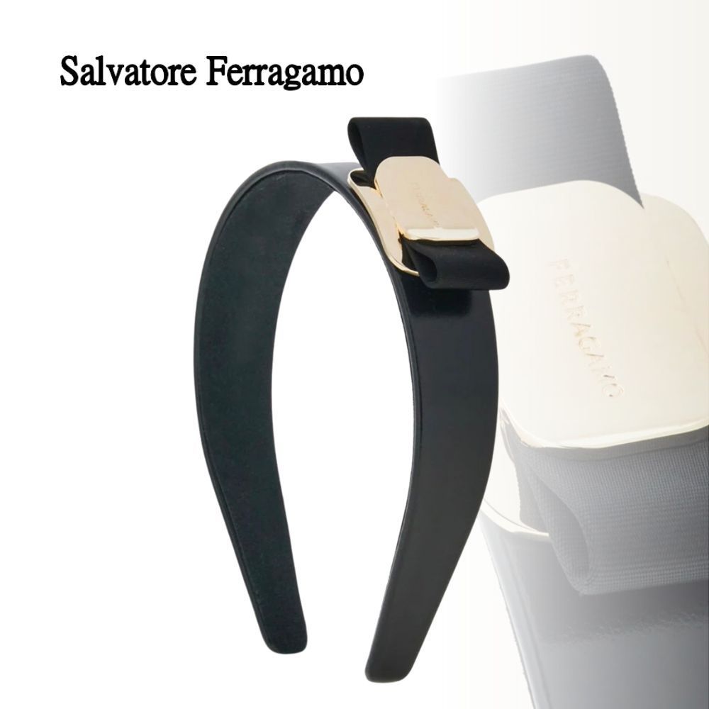 【FERRAGAMO】カチューシャ グログランリボン