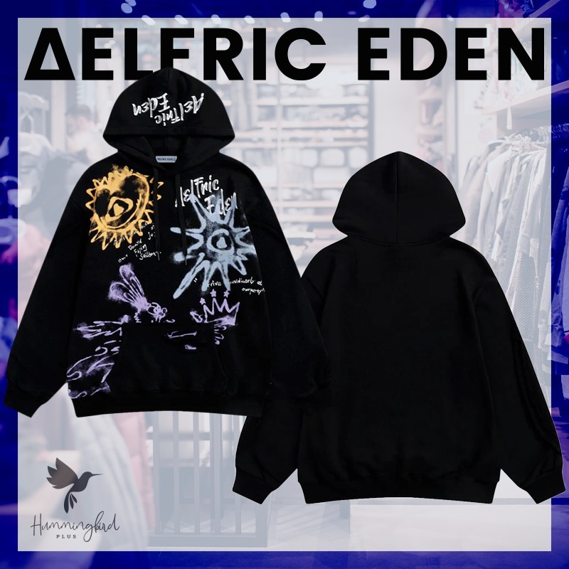 Aelfric Eden ★ グラフィティ ハーティ プリント パーカー