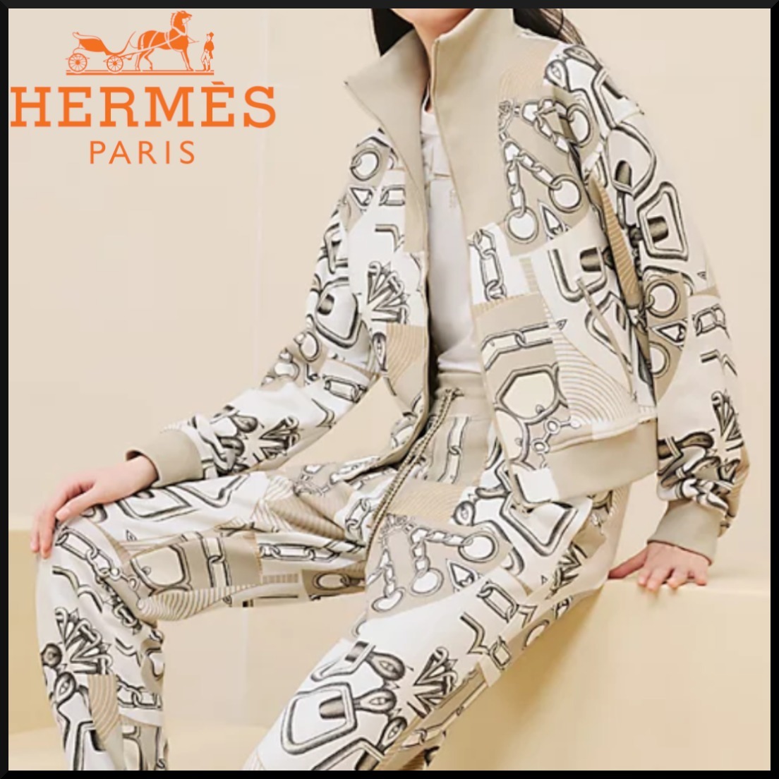 【お洒落☆】HERMES ジッパー付ジャケット