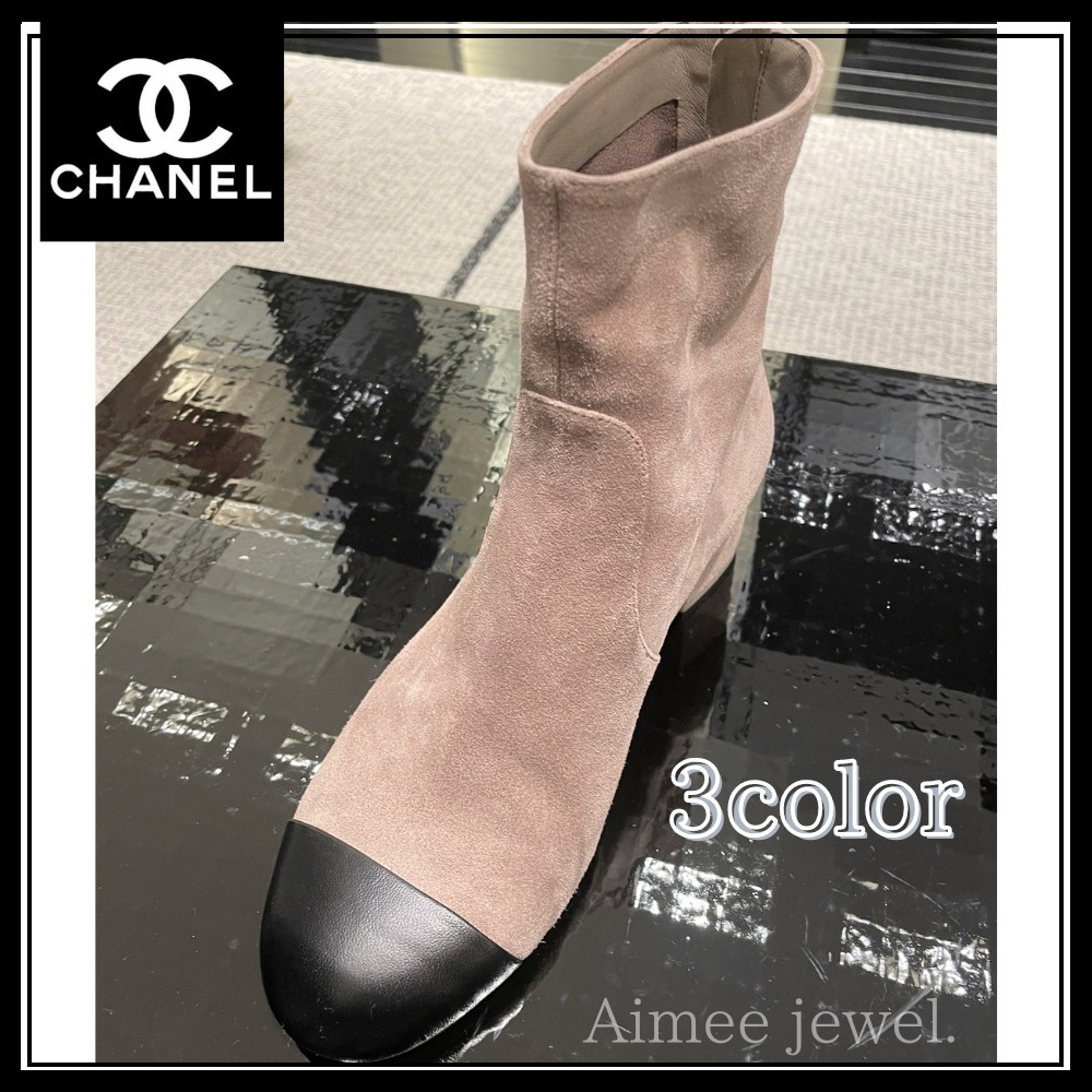 【上品エレガンス】CHANEL ショートブーツ エレガント♪＊【CHANEL】シャネル ショートブーツ ブーツ