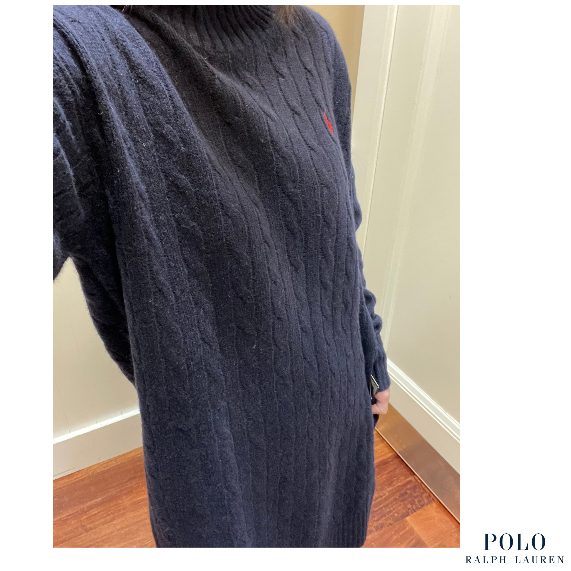 [RALPH LAUREN] ケーブルニット ひざ丈ワンピ 2色展開 POLO RALPH LAUREN] ケーブルニット ひざ丈ワンピ 2色展開 (POLO