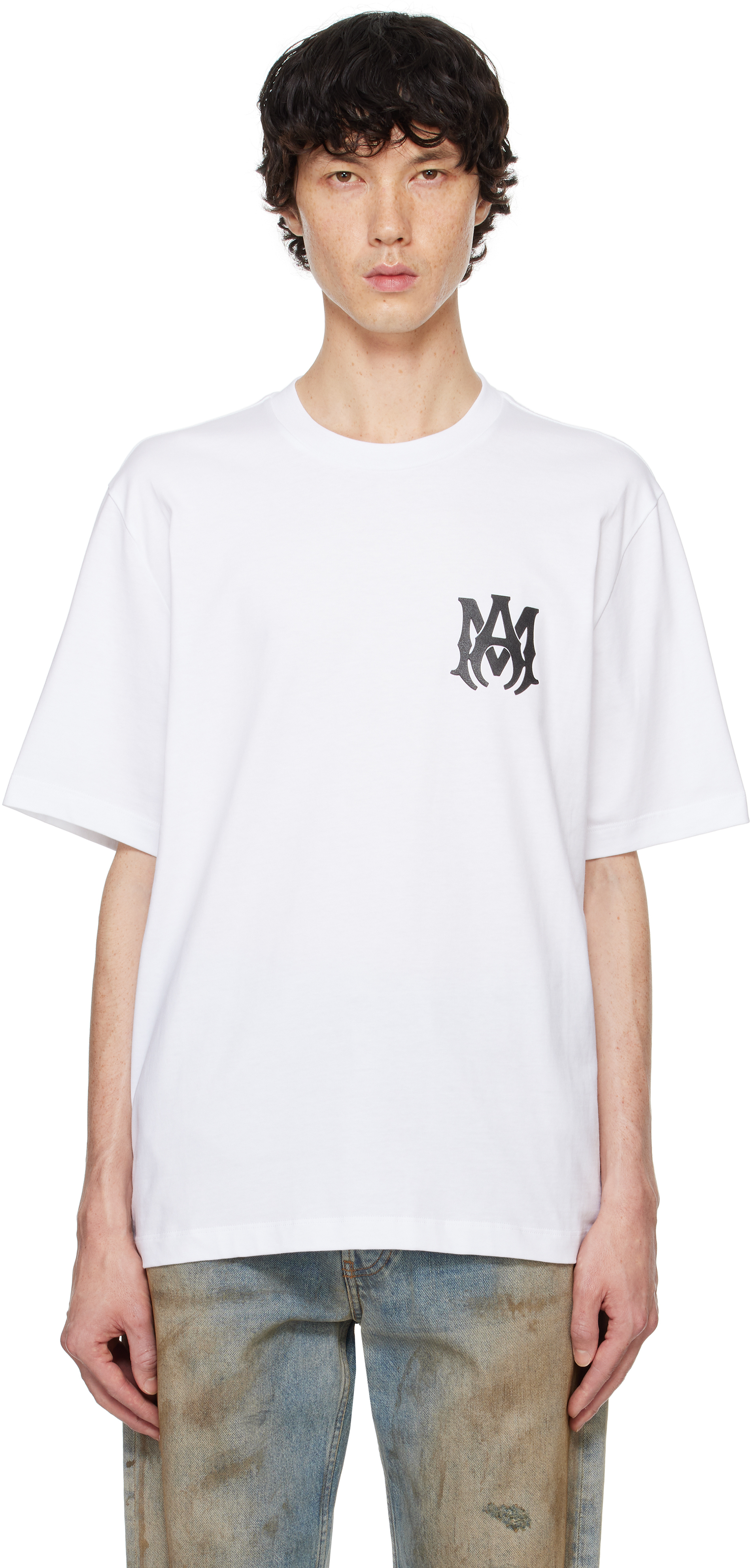 【関税込み】AMIRI Coreコレクション ホワイト MA ロゴ Tシャツ