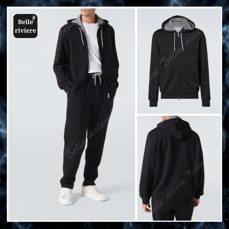 24AW new /BRUNELLO CUCINELLI コットン混紡パーカー Hoodie