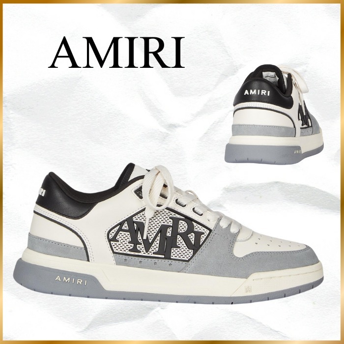 ◆AMIRI◆クラシック ロー レザー スニーカー グレー マルチ