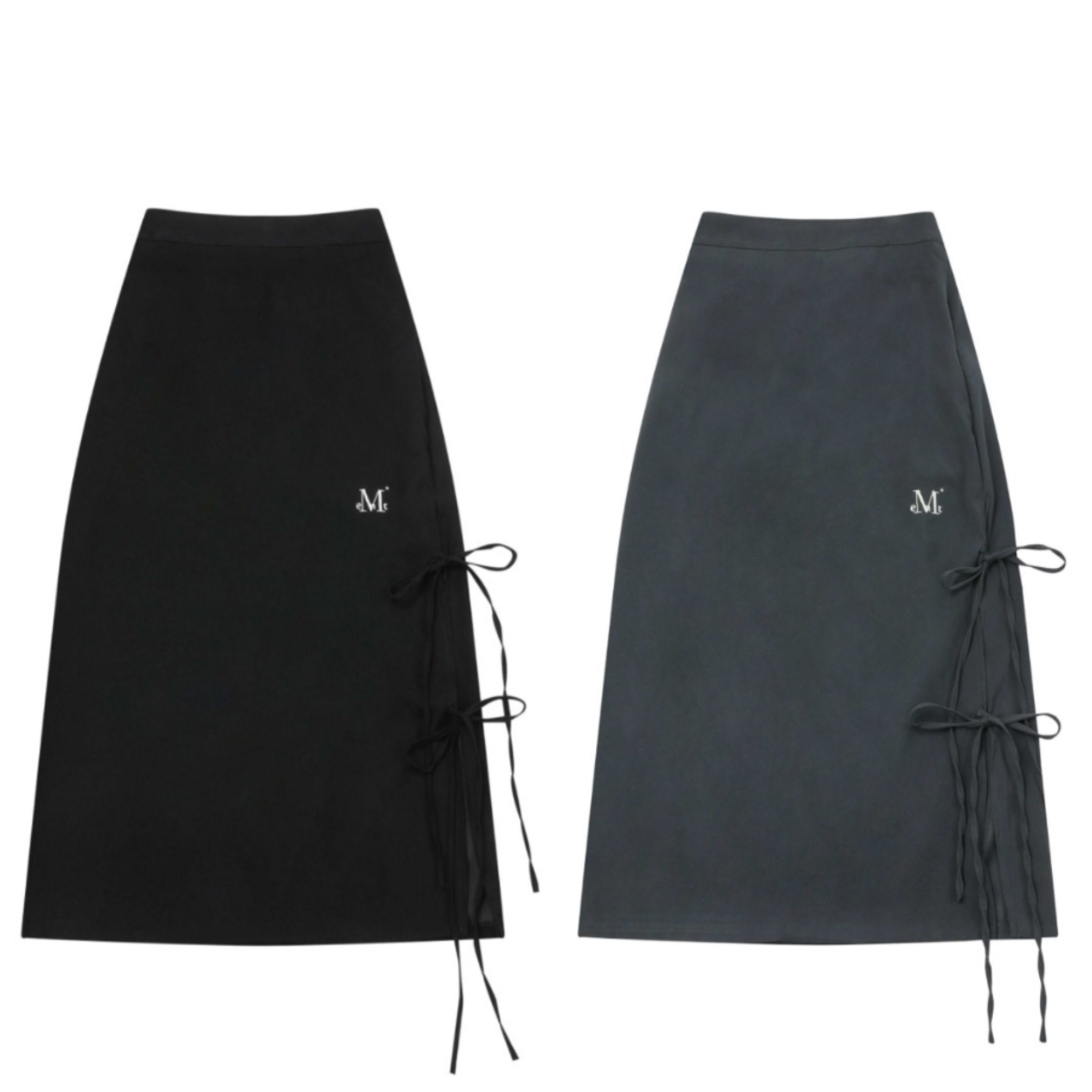 ☆韓国☆［MUCENT］BADEN SIDE SLIT LONG SKIRT 2color