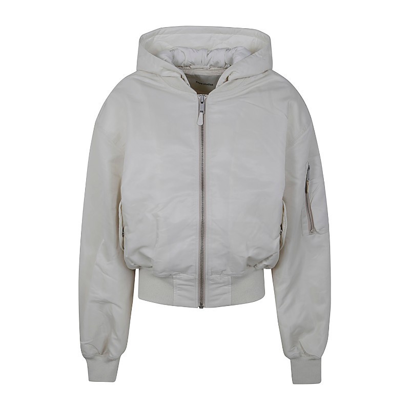 ブルゾン entire studios FW24 HOODED BROAD BOMBER (ES2539IV IVORY)