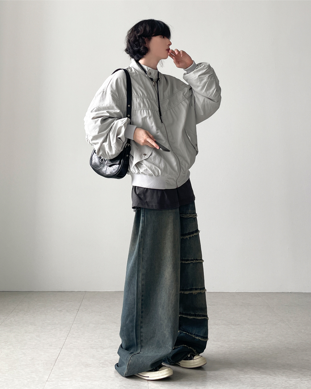 【YOURNUS】Asura Damage Wide Denim YOURNUS】Asura Damage Wide Denim