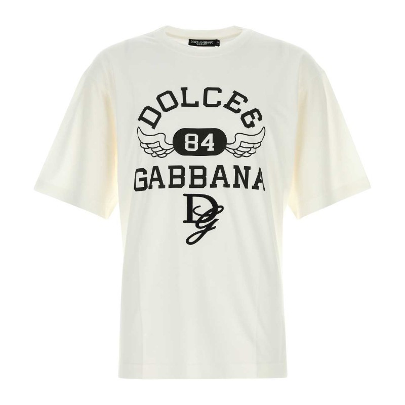 Tシャツ・カットソー Dolce & Gabbana White cotton t-shirt (G8PN9ZG7NSN W0111)