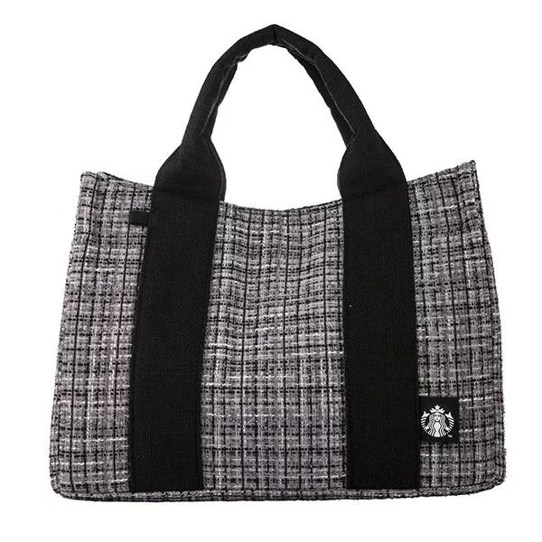 追跡可★台湾スタバ★ サイレン トートバッグ ロゴ ウール風