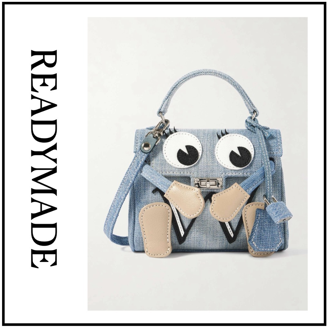 【READYMADE】+ Dr. Woo Monster デニム メッセンジャーバッグ