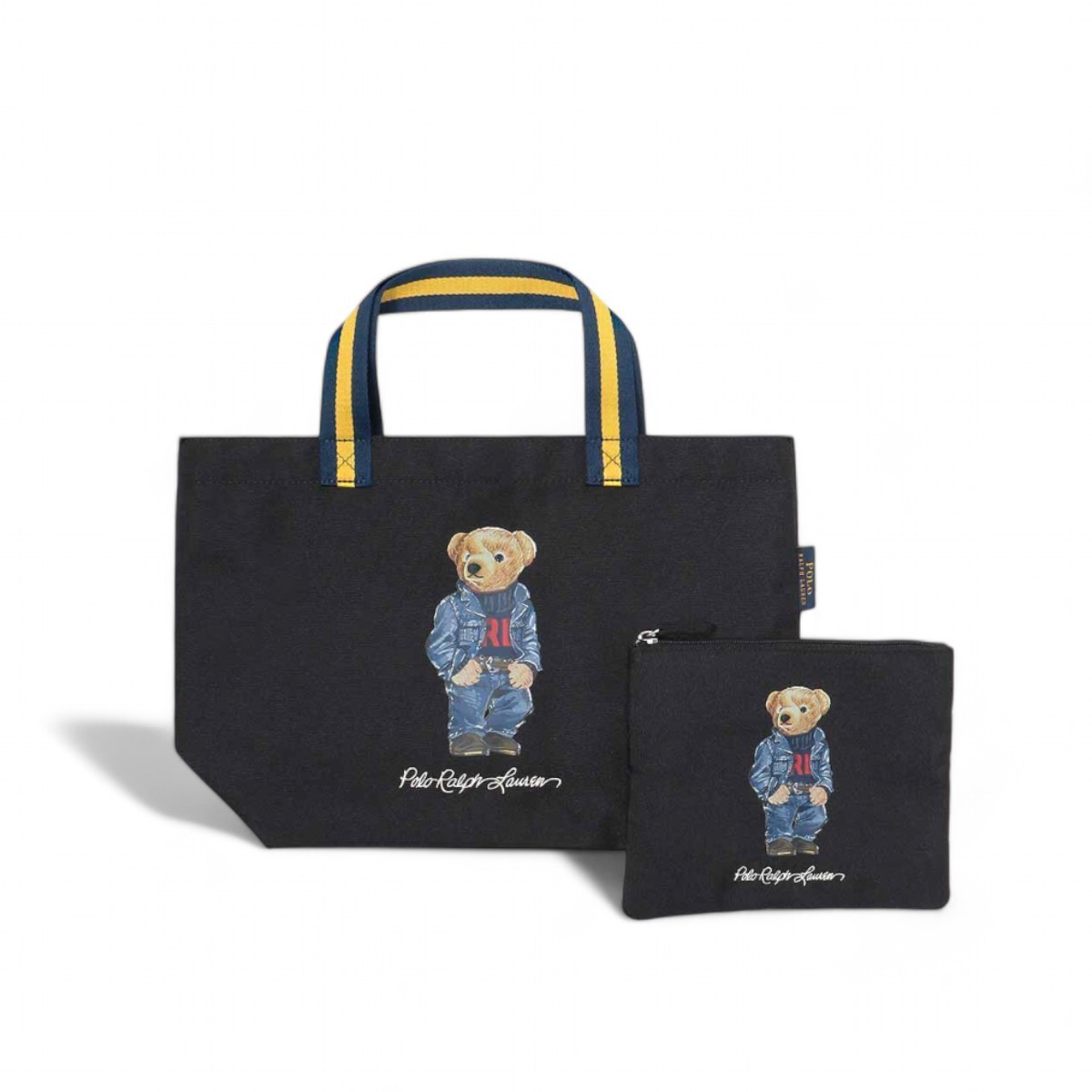 【通販激安】 トートバッグ ナイロン ポロベア ポーチ付き (POLO Lauren Ralph バッグ