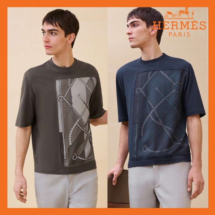 上品♪【HERMES】≪Parcours Sans Faute Decadre≫Tシャツ