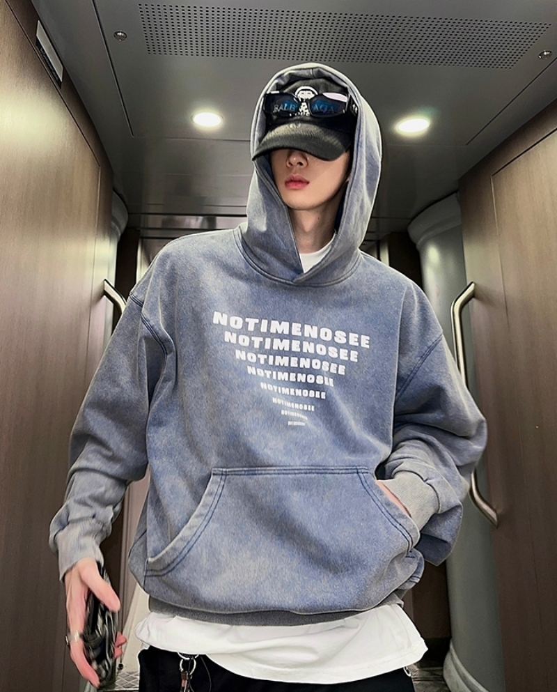 ストリート ロゴ パーカー ルーズ スウェット 韓国 2色 hr6164 ストリート ロゴ パーカー ルーズ スウェット 韓国 2色 hr6164
