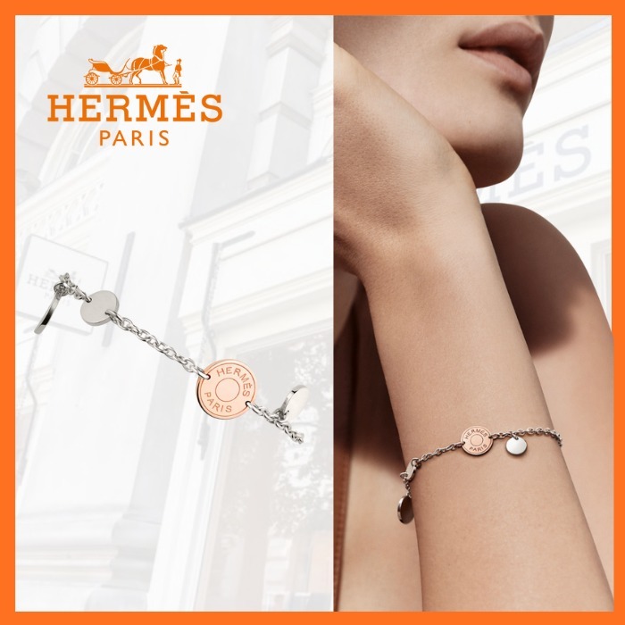 繊細なデザイン【HERMES】 Ex-Libris ブレスレット