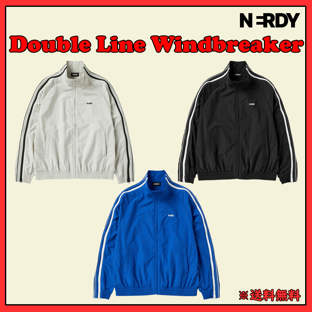 [24FW] NERDY◆Double Line Windbreaker◆ウィンドブレーカー◆