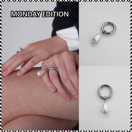 【MONDAY EDITION】Teardrop Pearl Bold Ring 指輪 韓国 Monday Edition(マンデイエディション) 指輪・リング