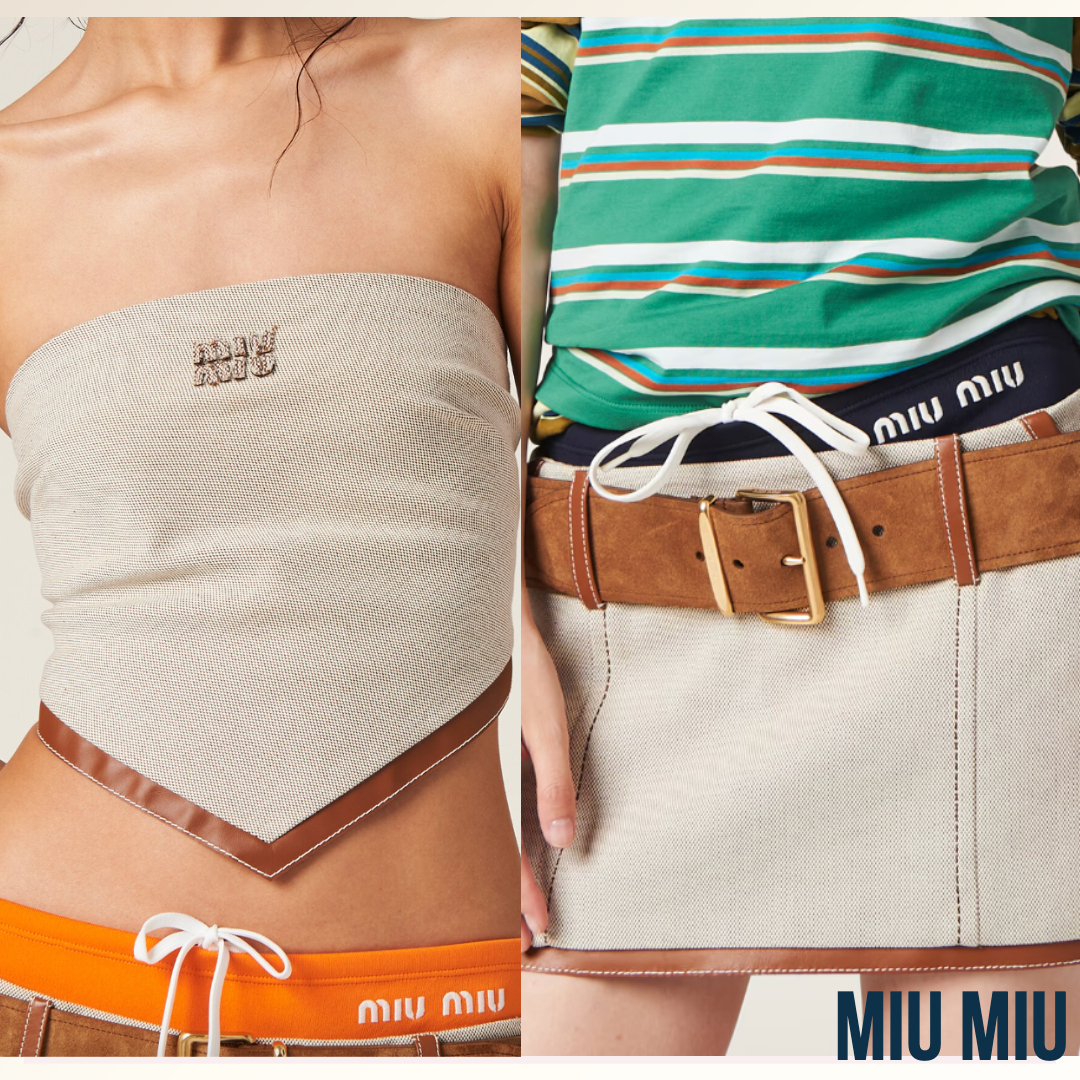 紗栄子さん愛用☆Miu Miu☆キャンバスロゴセットアップ