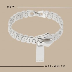 Off-White シルバー Zip ブレスレット