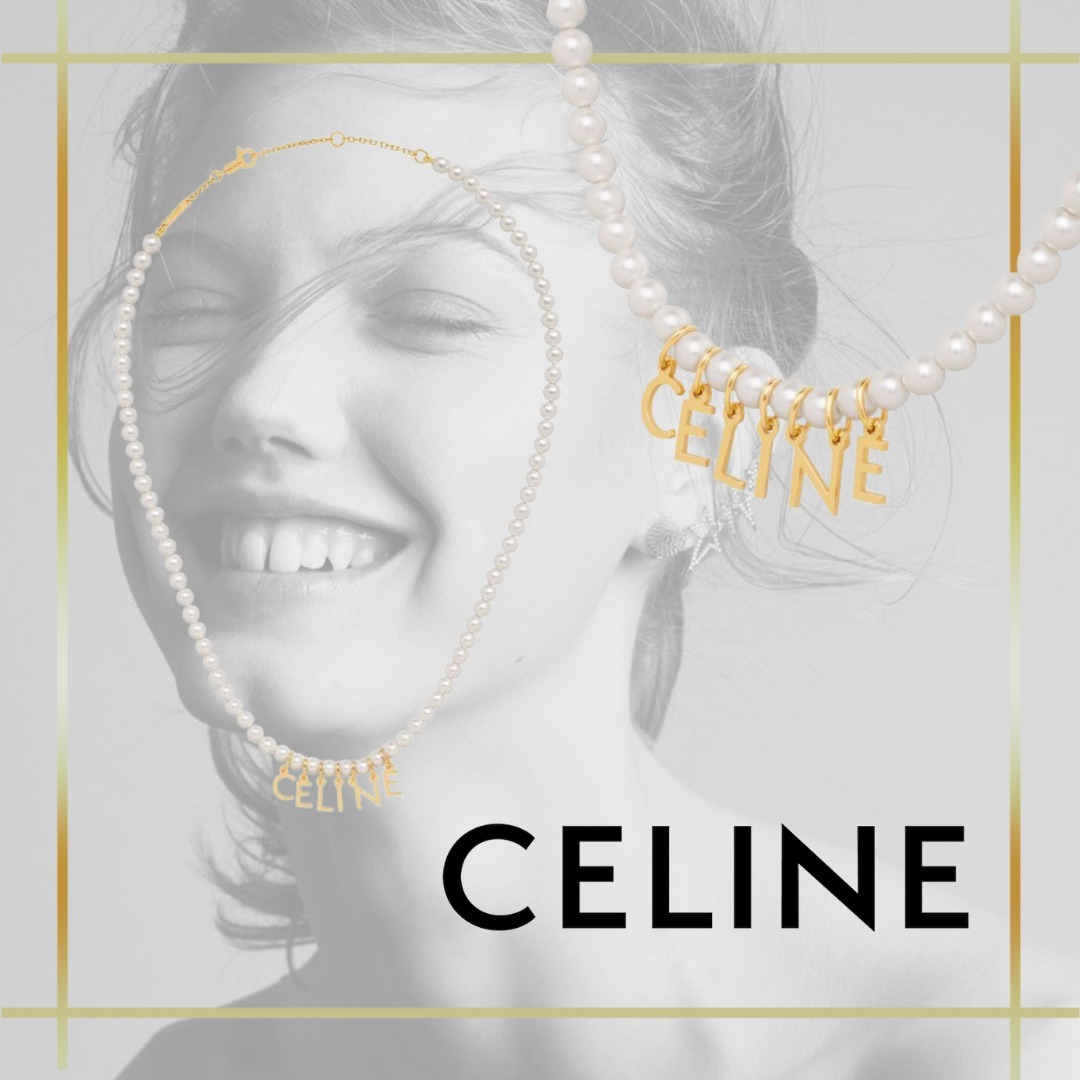 上品☆オシャレ【CELINE】セリーヌ PARIS パール ネックレス