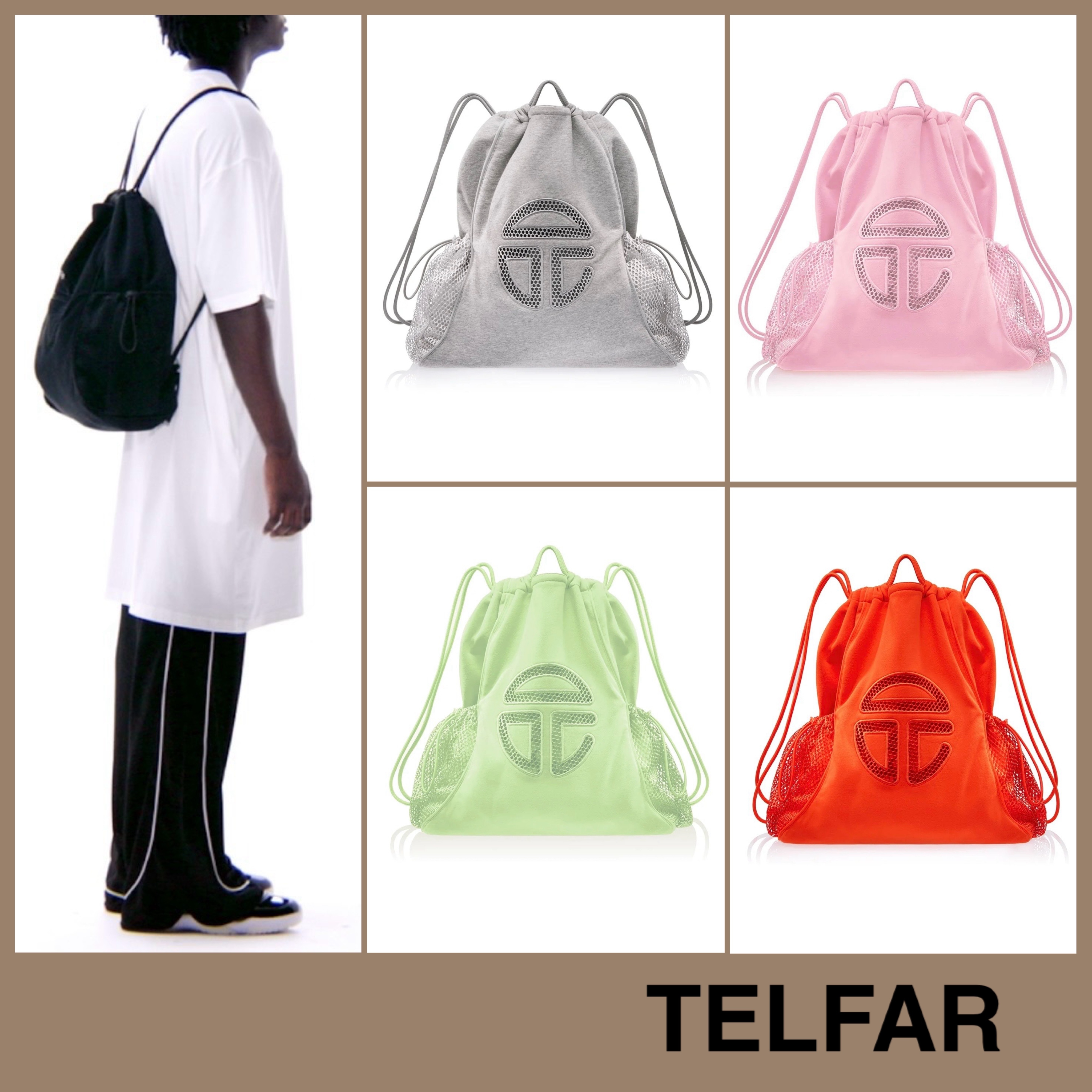 【TELFAR】String Bag スポーティ リュック レギュラーサイズ