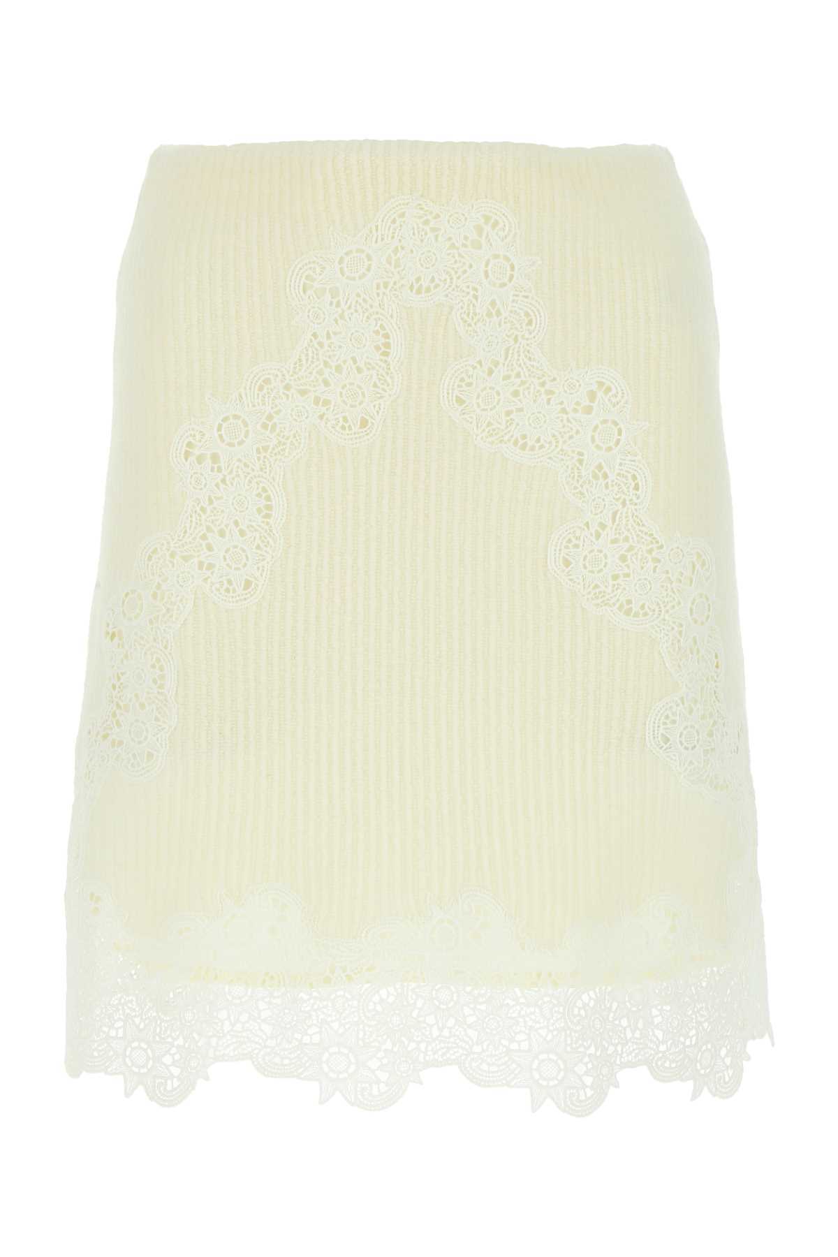 【送料&関税込】ChloAC Lace Detailed Flared Mini Skirt