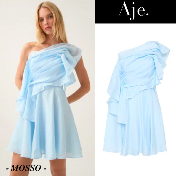 【Aje.】Genesis Mini Dress シフォン ワンショル ミニドレス