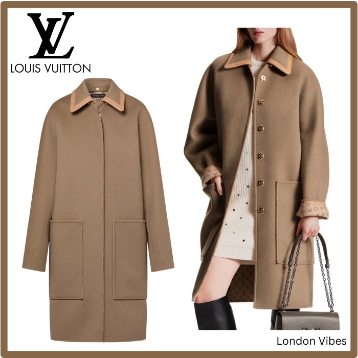 襟取り外し可能♪ Louis Vuitton ダブルフェイスコート ロング
