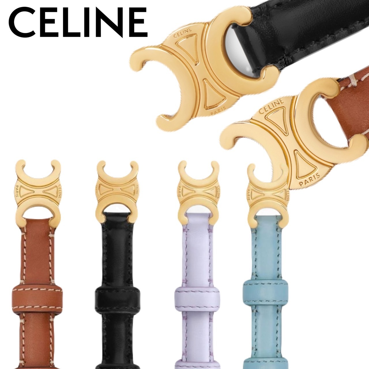 国内即発 CELINE ティーン トリオンフ ベルト