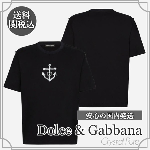【Dolce & Gabbana】マリーナプリント 半袖 Tシャツ【送関込】