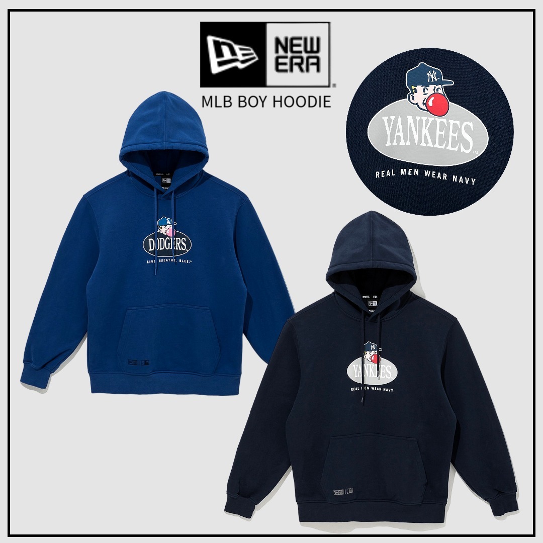 【韓国】ニューエラ■新作*MLB BOY HOODIE■送料込