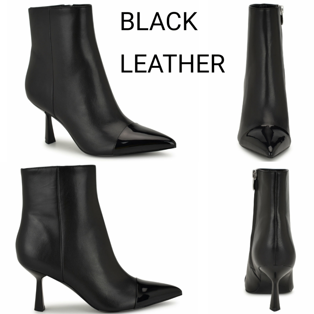 Nine West*つま先の切り替えデザイン*バイカラー*ショートブーツ Nine West*つま先の切り替えデザイン*バイカラー*ショートブーツ