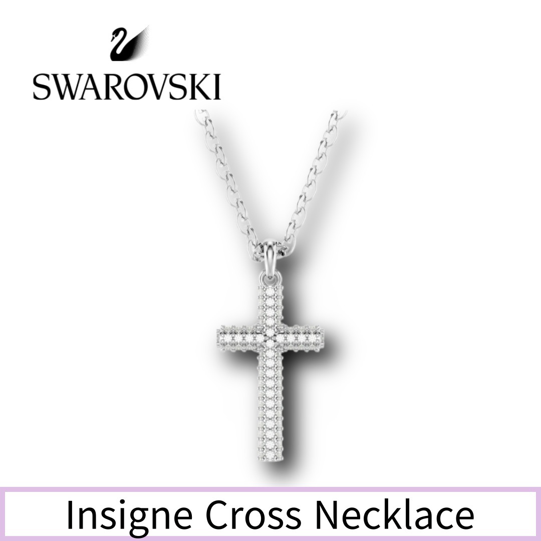 【SWAROVSKI】クロス ロジウム Insigne ネックレス [正規品]