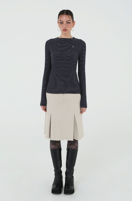 【UGLY SHADOW】24fw US STRIPE TOP